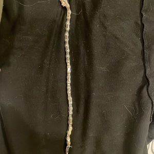 Bracelet, bike chain sterling silver women’s
